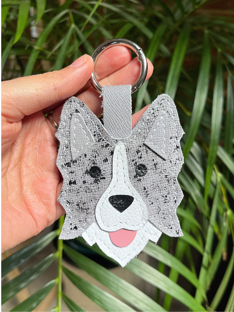 Border Collie Keychain