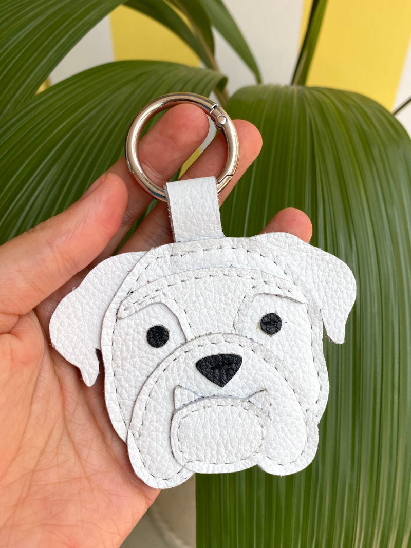 English Bulldog Keychain
