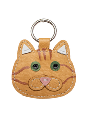 Brindle Cat Keychain