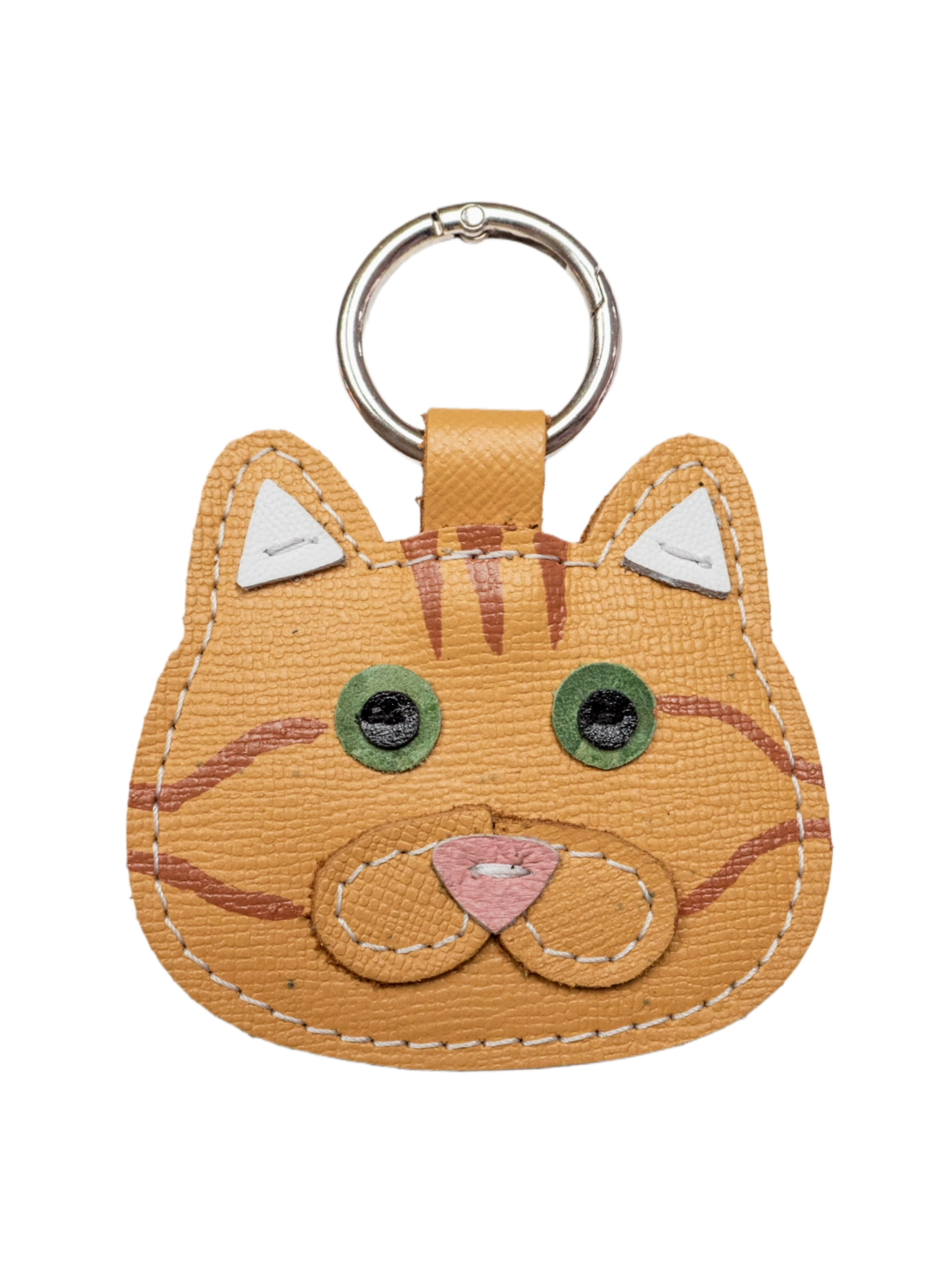 Brindle Cat Keychain