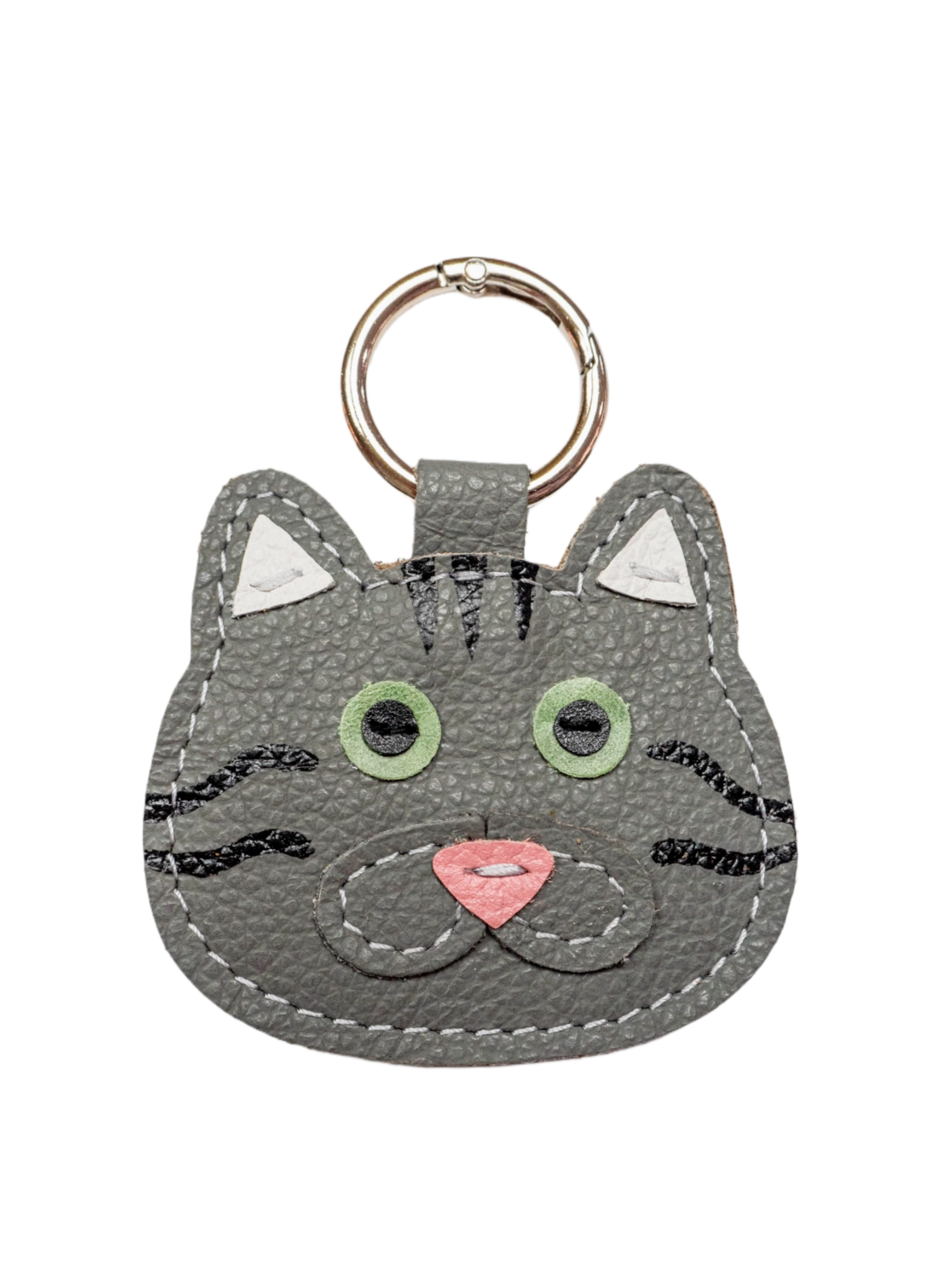Brindle Cat Keychain