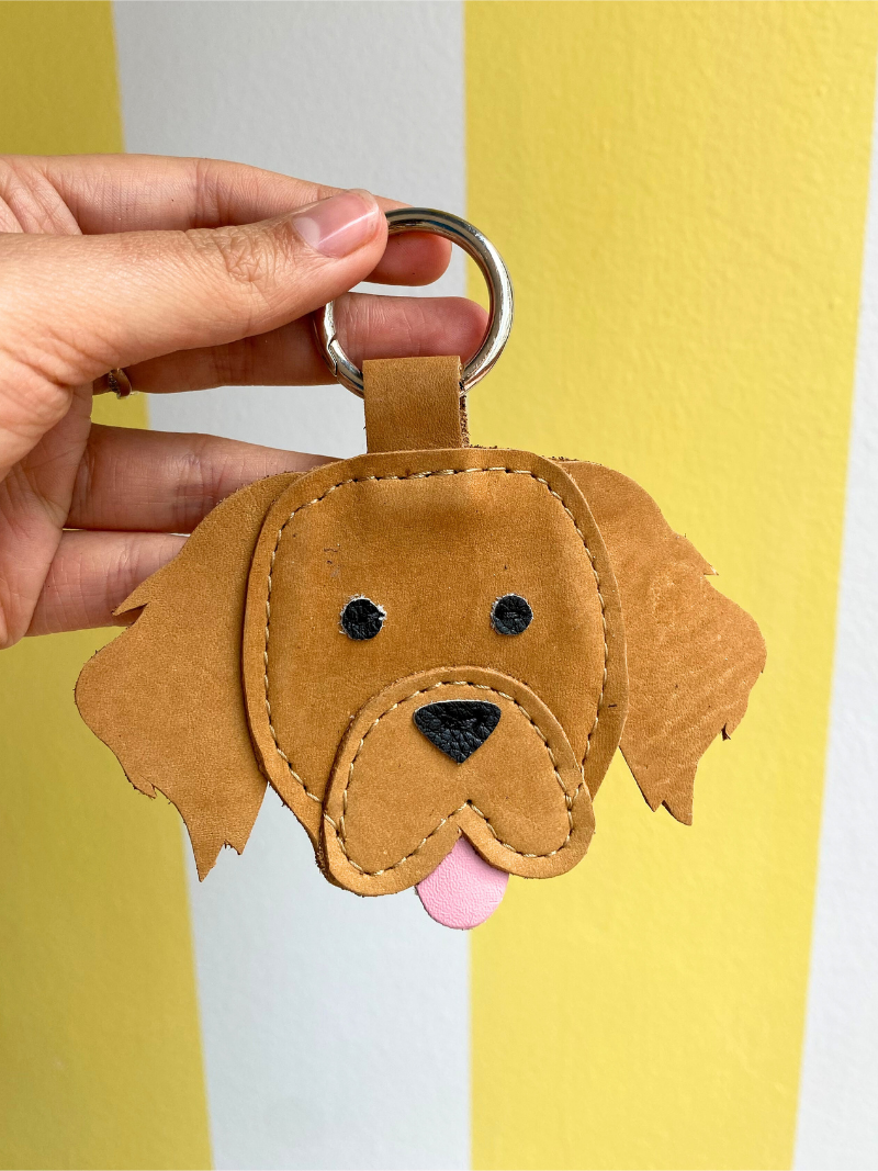 Golden Retriever Keychain