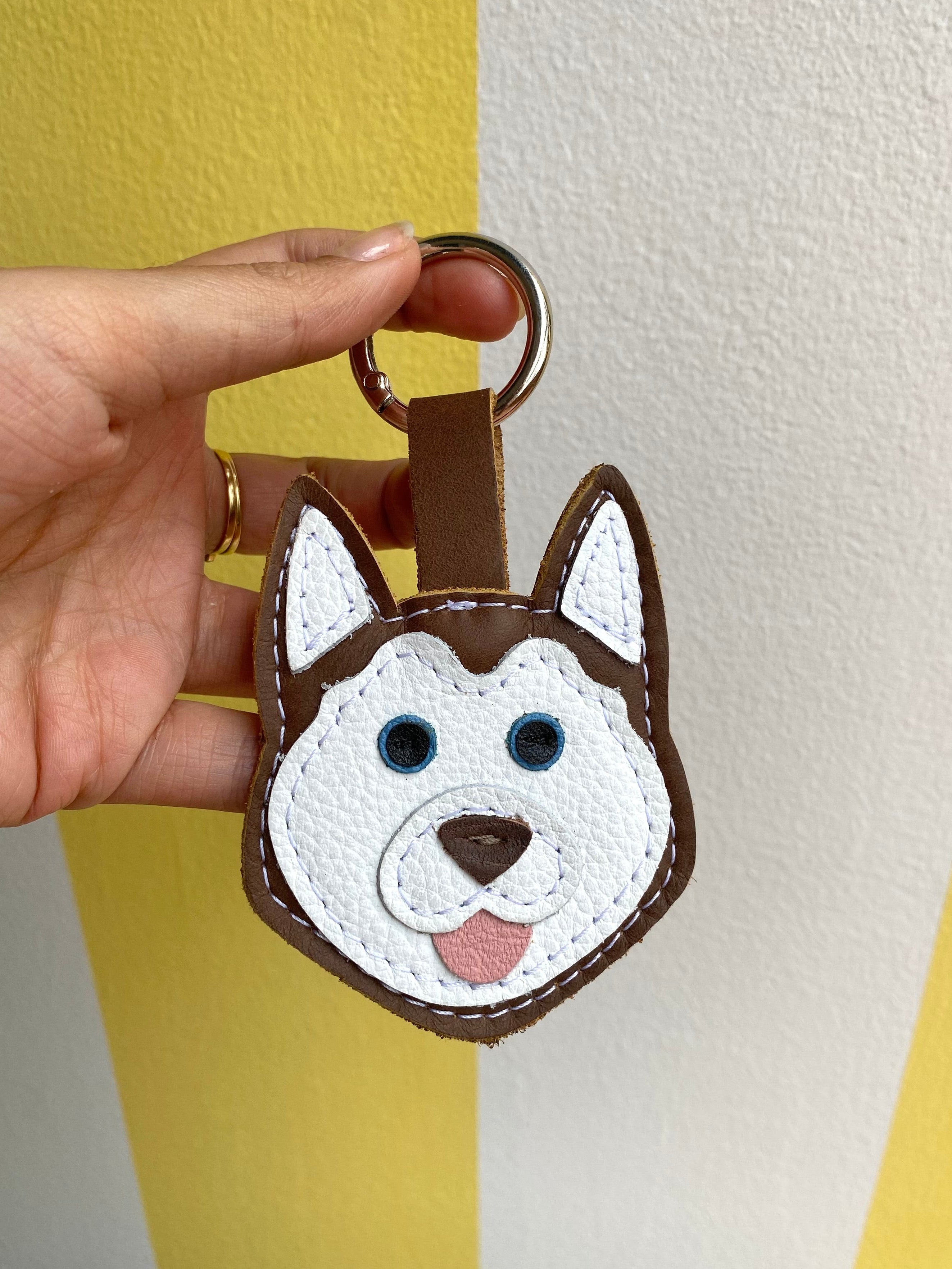 Siberian Husky Keychain