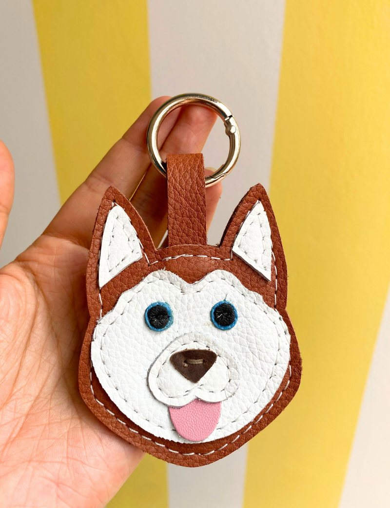 Siberian Husky Keychain