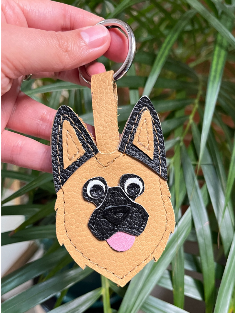 German Shepherd Keychain
