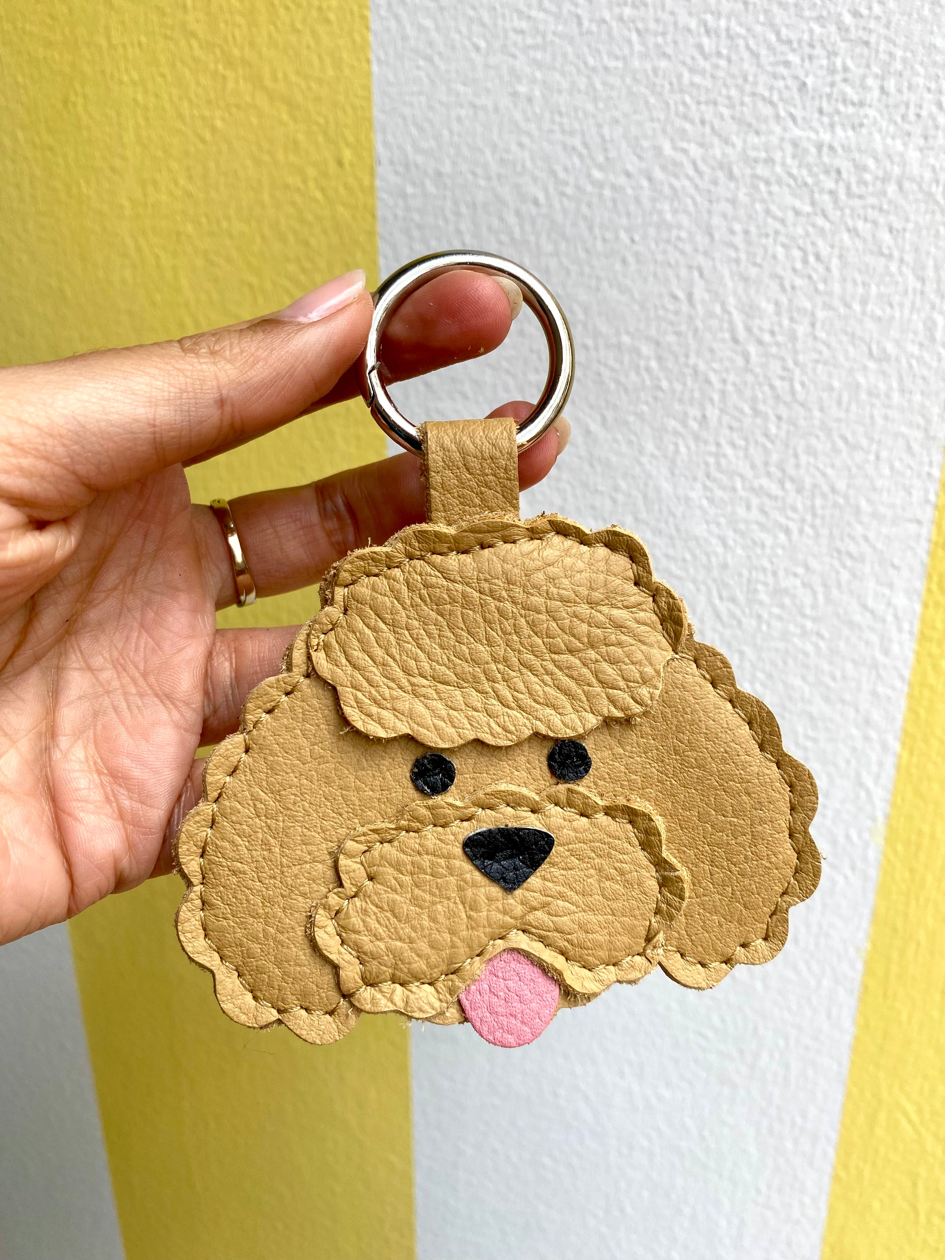 French Poodle Keychain