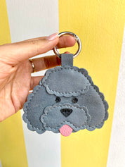 French Poodle Keychain