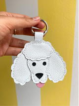 French Poodle Keychain 2