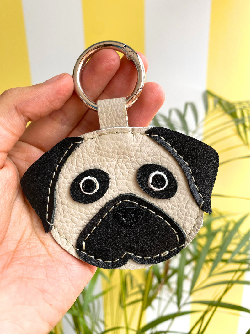Pug Keychain
