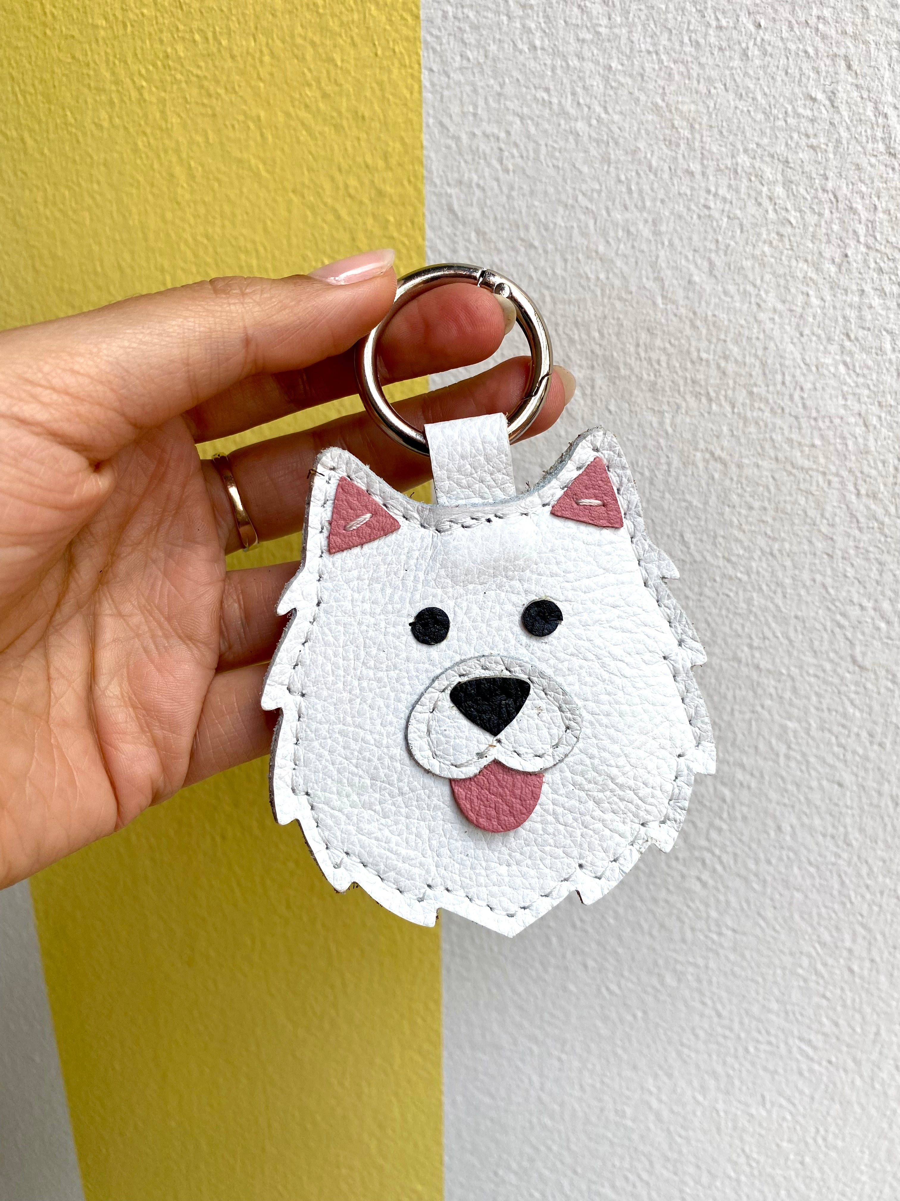 Samoyed Keychain