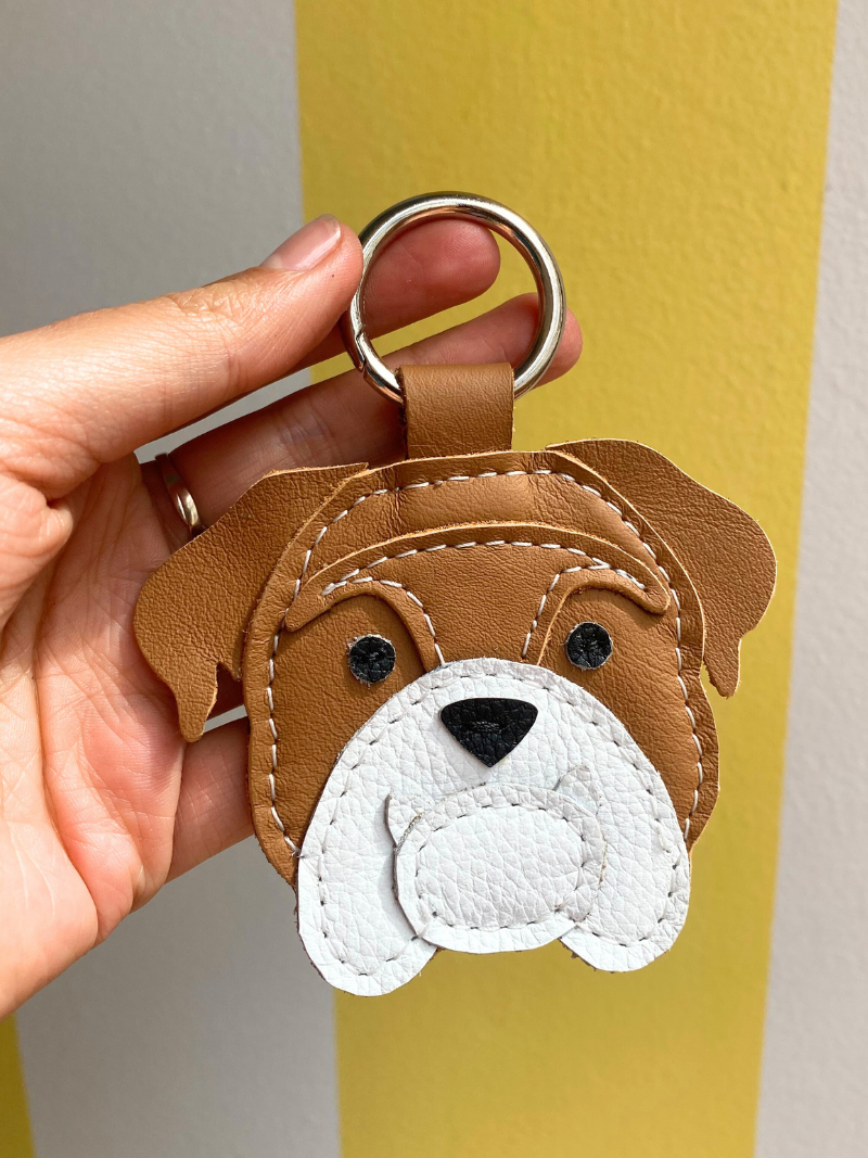 English Bulldog Keychain