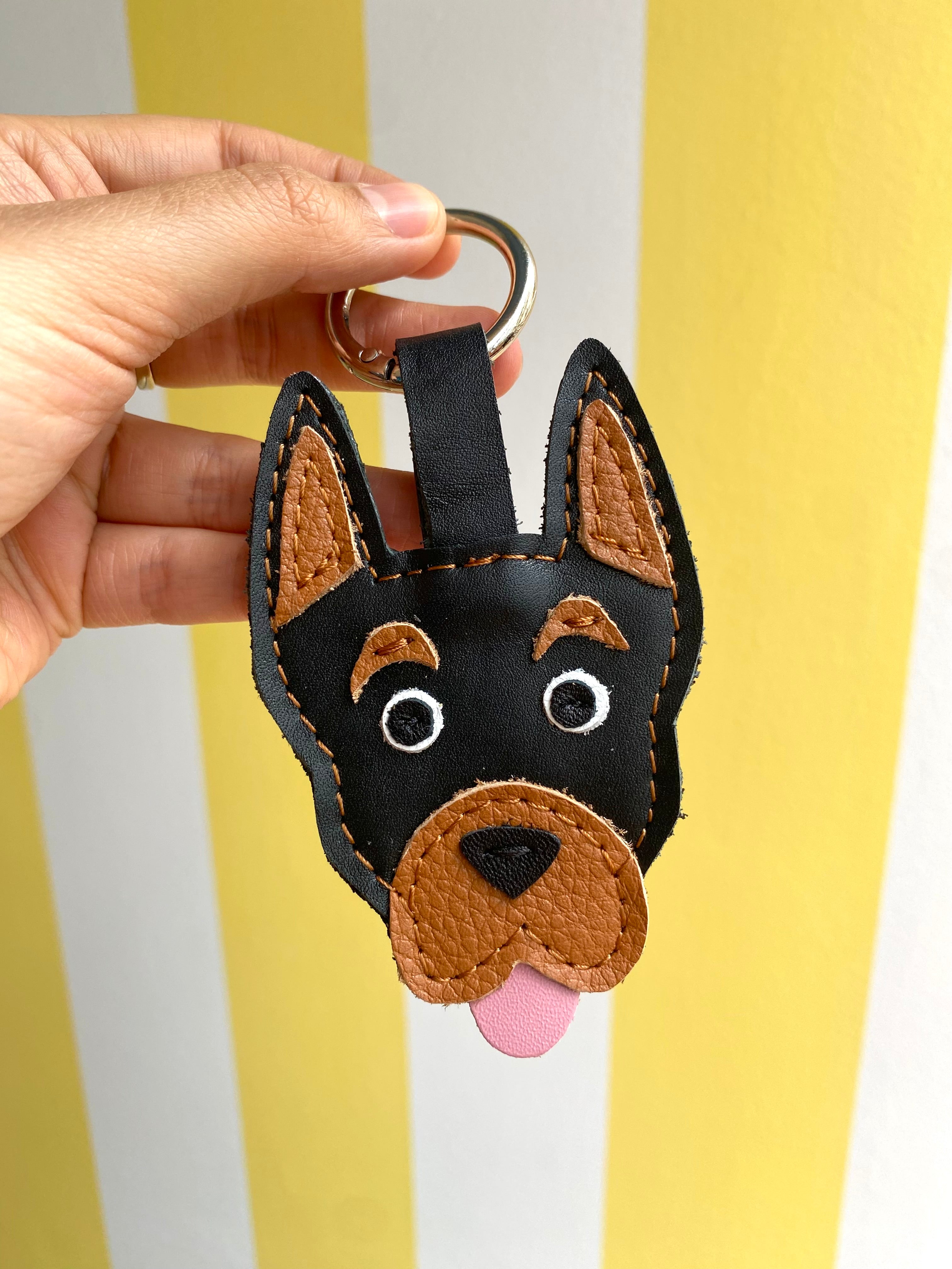 Doberman Keychain