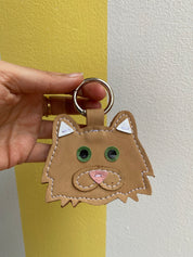 Long-haired Cat Keychain