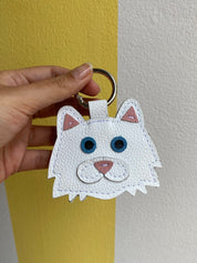 Long-haired Cat Keychain