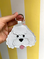 French Poodle Keychain